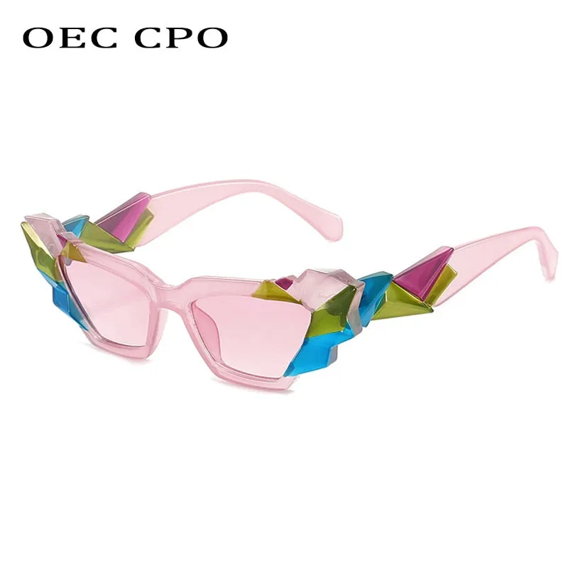 Oec Cpo Ladies Punk Cat Eye Steampunk Eyewear