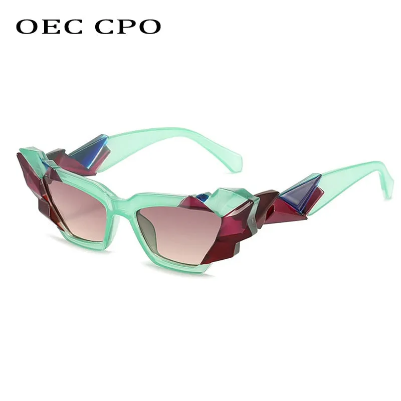 Oec Cpo Ladies Punk Cat Eye Steampunk Eyewear