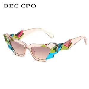 Oec Cpo Ladies Punk Cat Eye Steampunk Eyewear