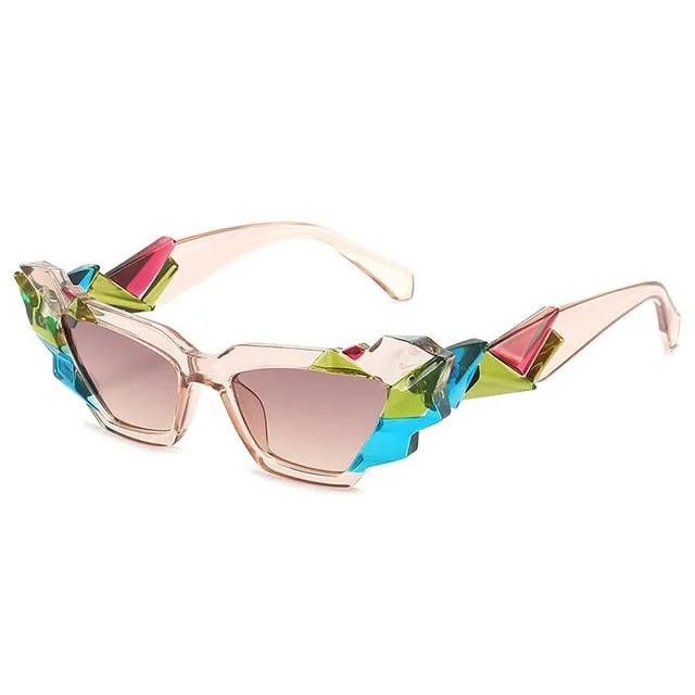 Oec Cpo Ladies Punk Cat Eye Steampunk Eyewear