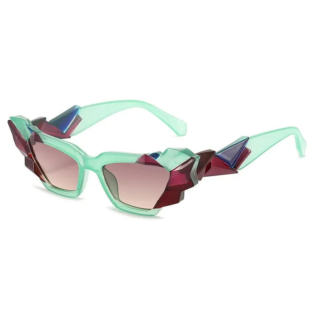Oec Cpo Ladies Punk Cat Eye Steampunk Eyewear