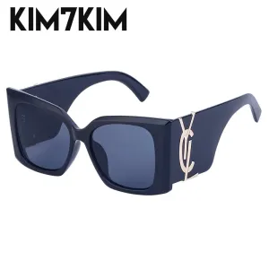 Oversized Cat Eye Sunglasses Women 2023 Luxury Brand Designer Fashion Big Frame Square Sun Glasses Female Gradient Shades UV400