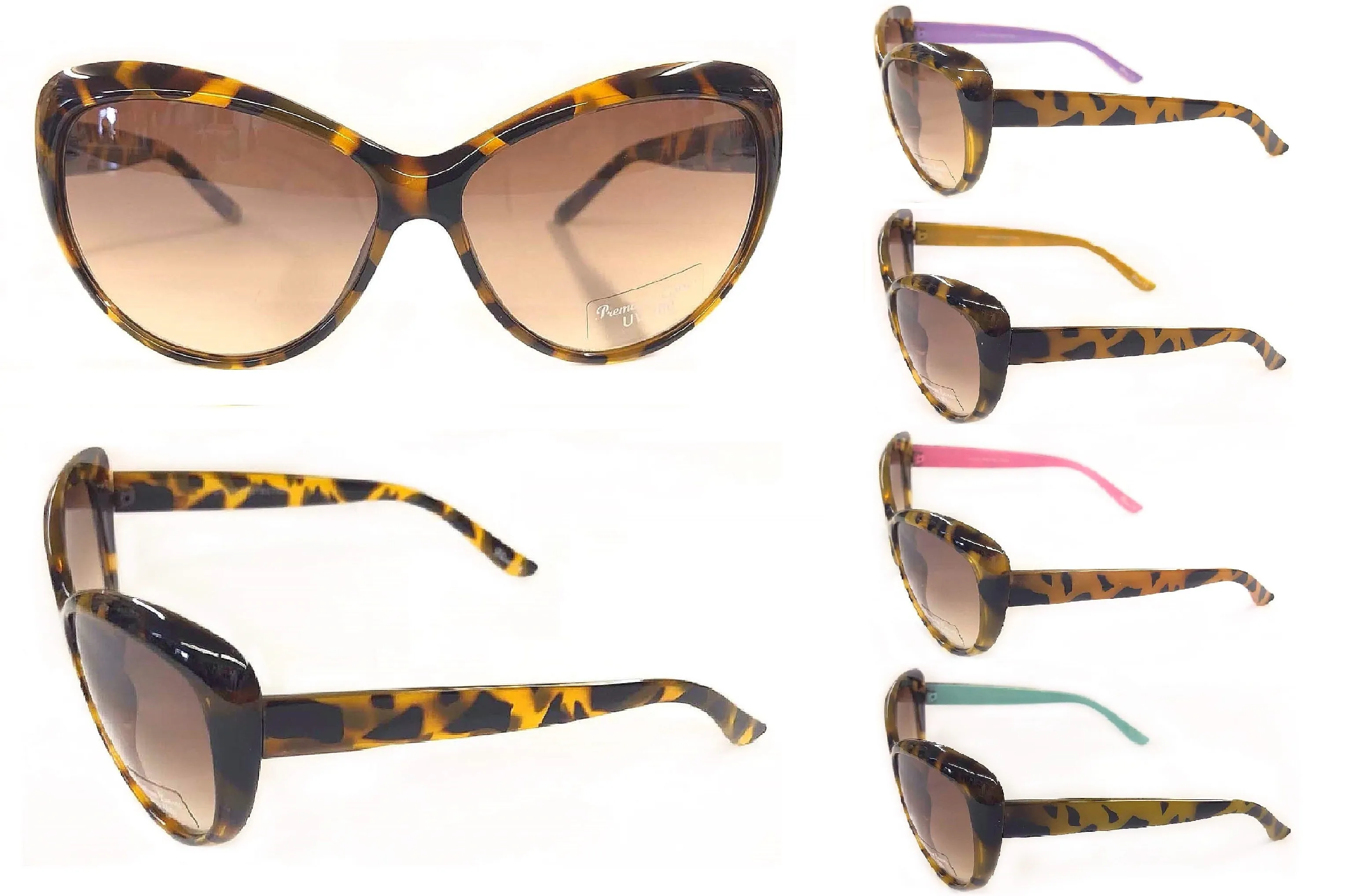 Oversized Cateye & Rhinestone Fashion Sunglasses