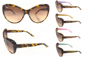 Oversized Cateye & Rhinestone Fashion Sunglasses