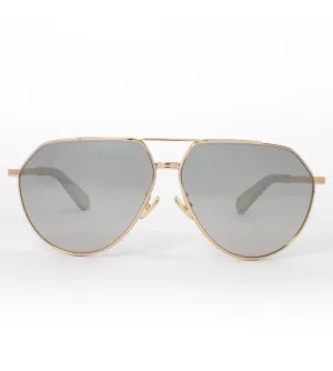 Philipp Plein Unisex Grey Aviator Sunglasses