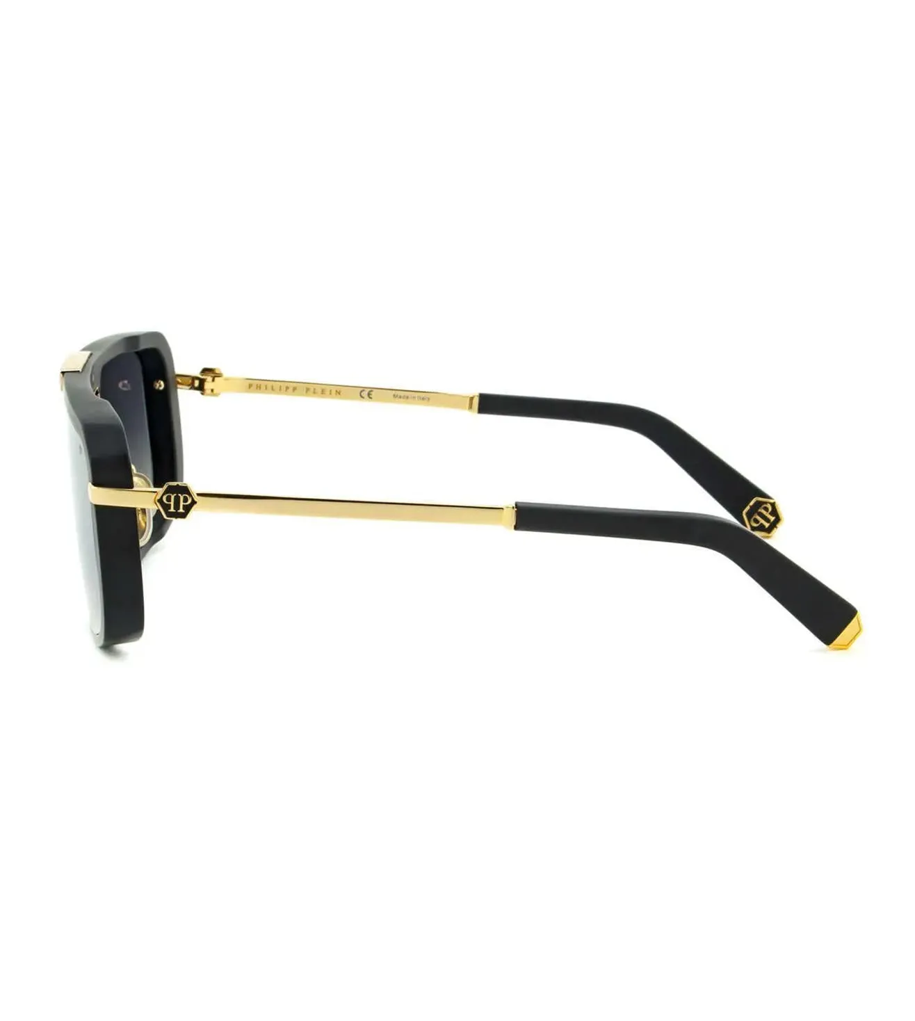 Philipp Plein Unisex Silver-mirrored Square Sunglasses