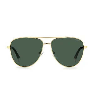 Polaroid Men's Green Aviator Sunglasses
