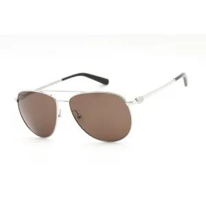 Salvatore Ferragamo SF157S Sunglasses Silver / Brown Polarized