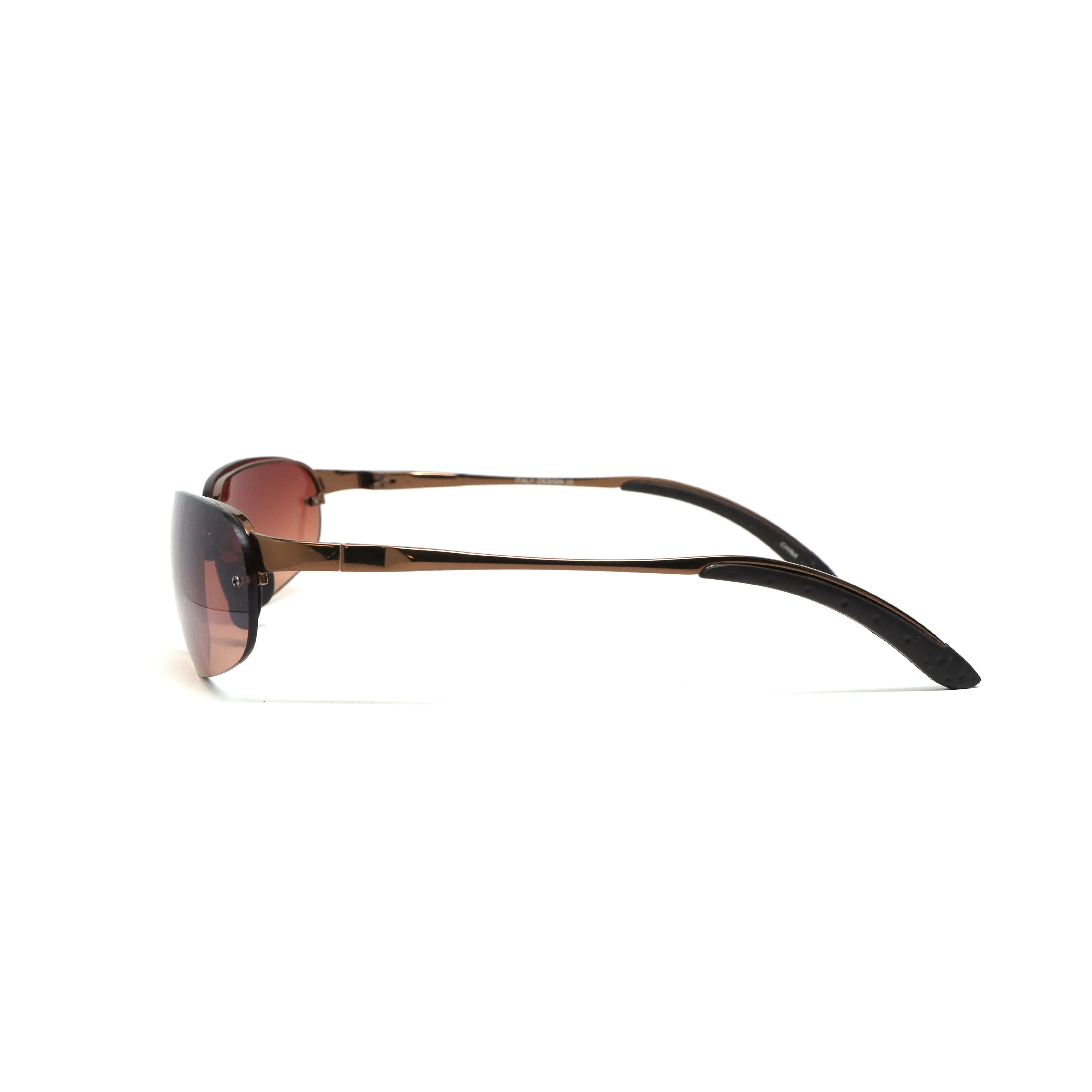 //Style 428// Deluxe Vintage 90s Frameless Metal Sunglasses - Brown