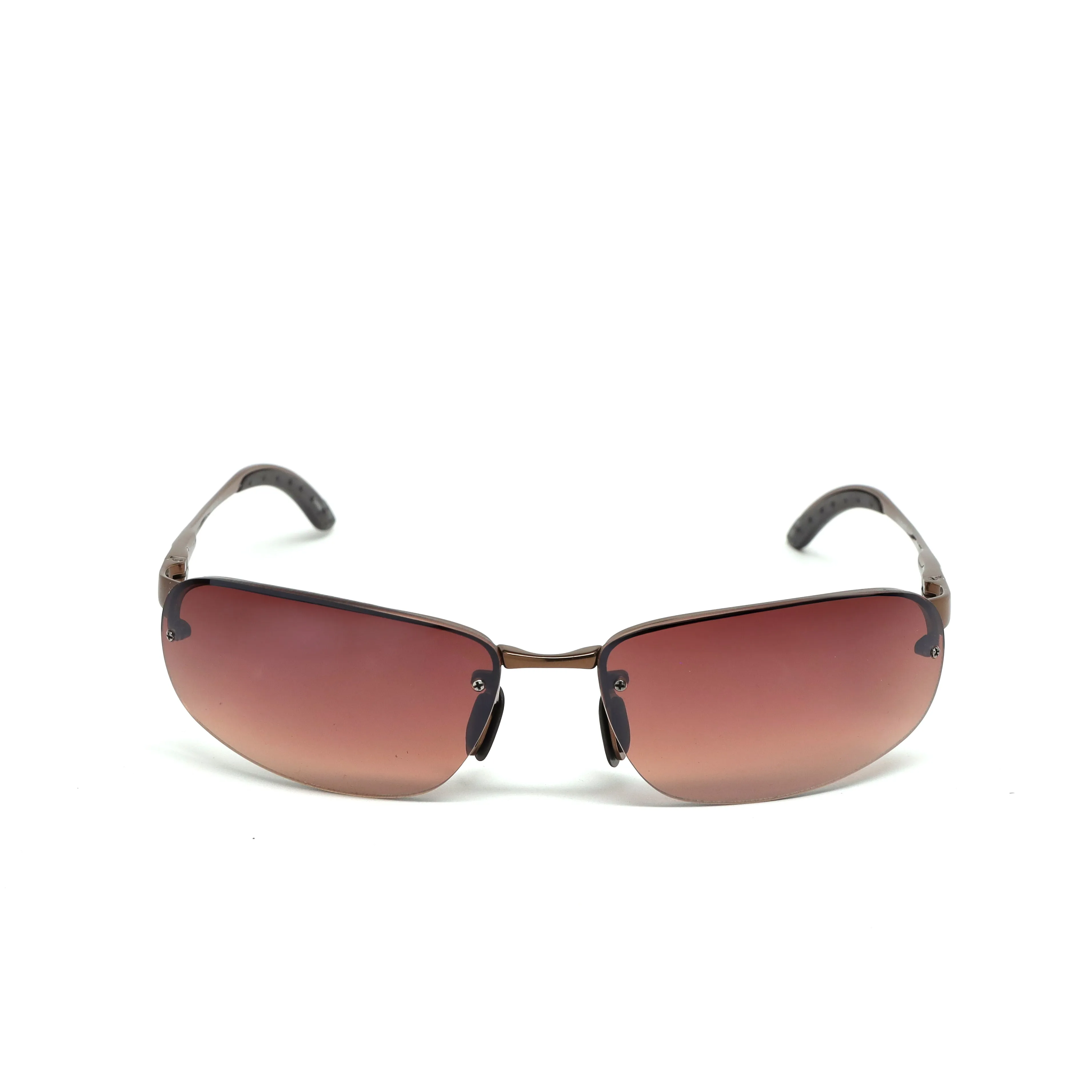 //Style 428// Deluxe Vintage 90s Frameless Metal Sunglasses - Brown