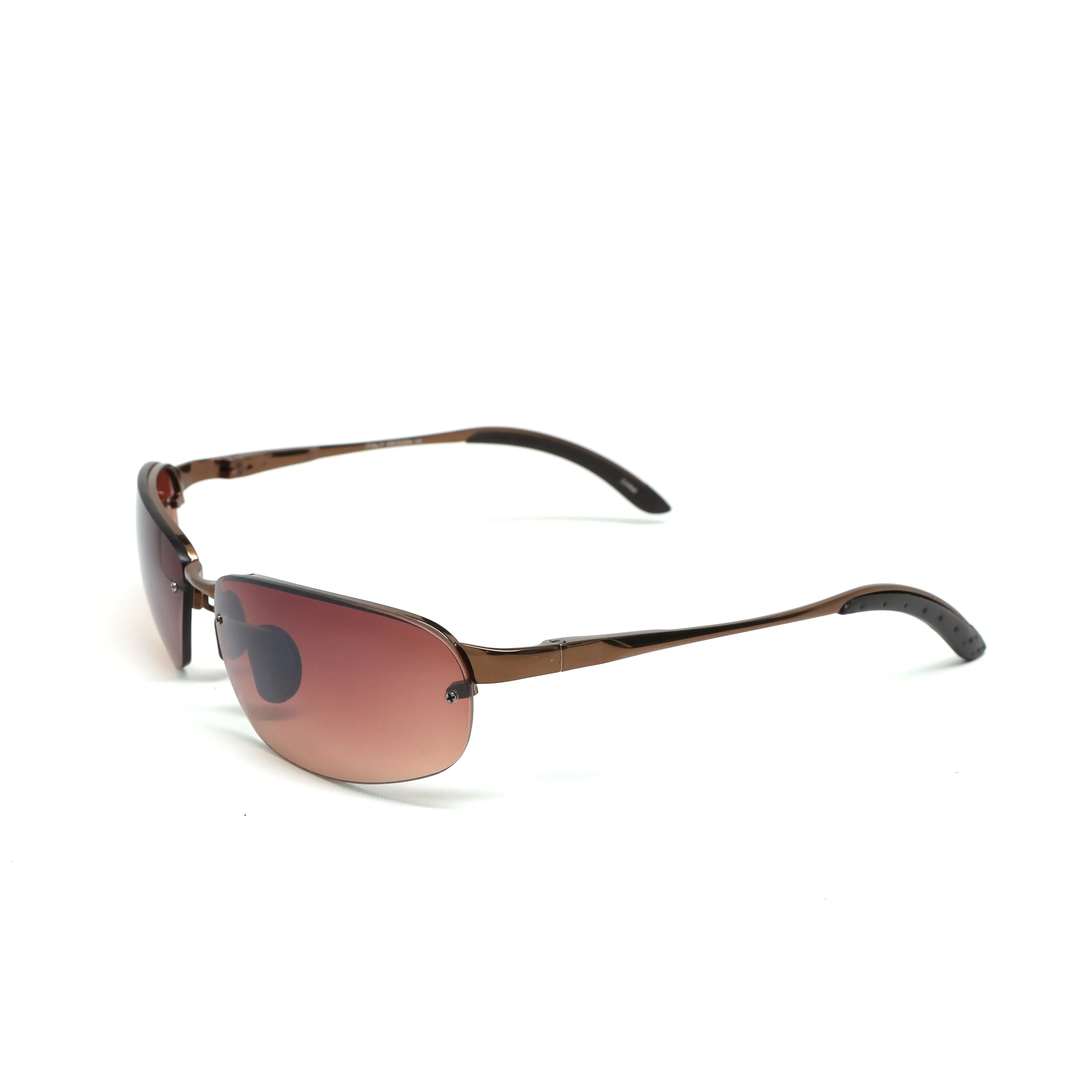 //Style 428// Deluxe Vintage 90s Frameless Metal Sunglasses - Brown