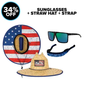 SUNGLASSES   STRAW HAT |   STRAP   BAG