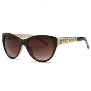 Sunglasses Women Cat Eye Acetate Frame Oval Lens Shades Classic Sun Glasses Original Brand Designer UV400