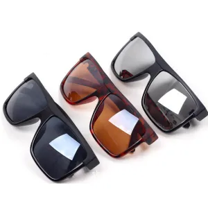 Super Cool Big Square frame Flat top new fashion sunglasses women men sun glasses