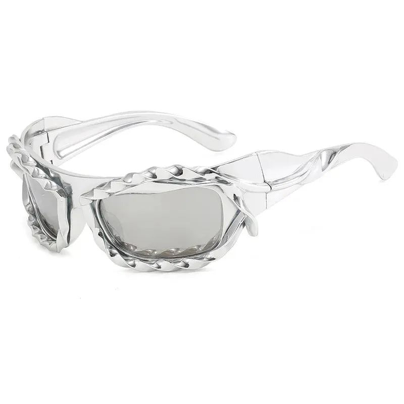 Tear Myself Apart Rectangular Sunglasses
