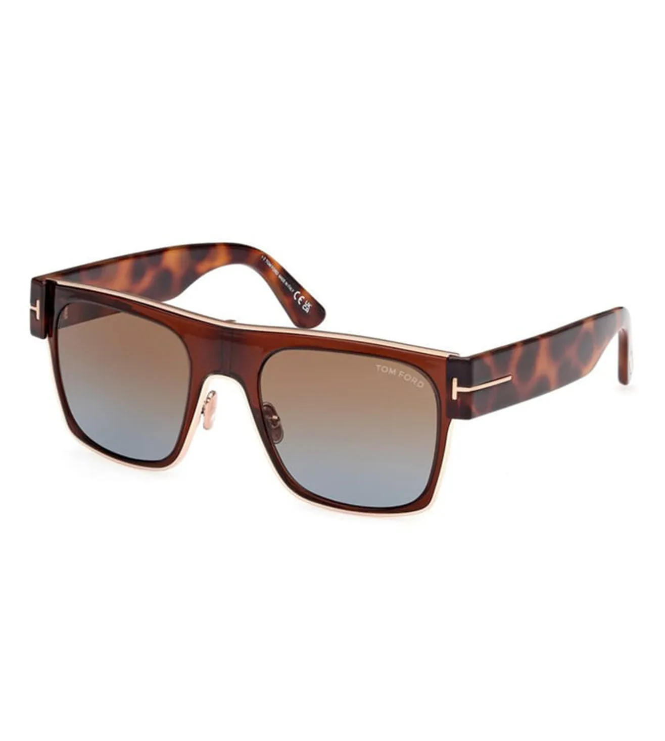 Tom Ford Men's Brown Square Sunglasses