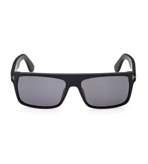 Tom Ford Men's Grey Rectangular Sunglasses