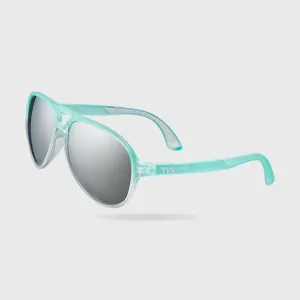 TYR - GOLDENWEST XL AVIATOR HTS POLARIZED SUNGLASSES - SILVER/MINT
