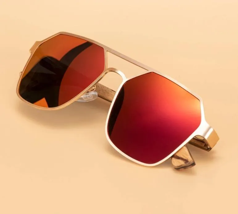UV400 Polarized Metal Sunglasses
