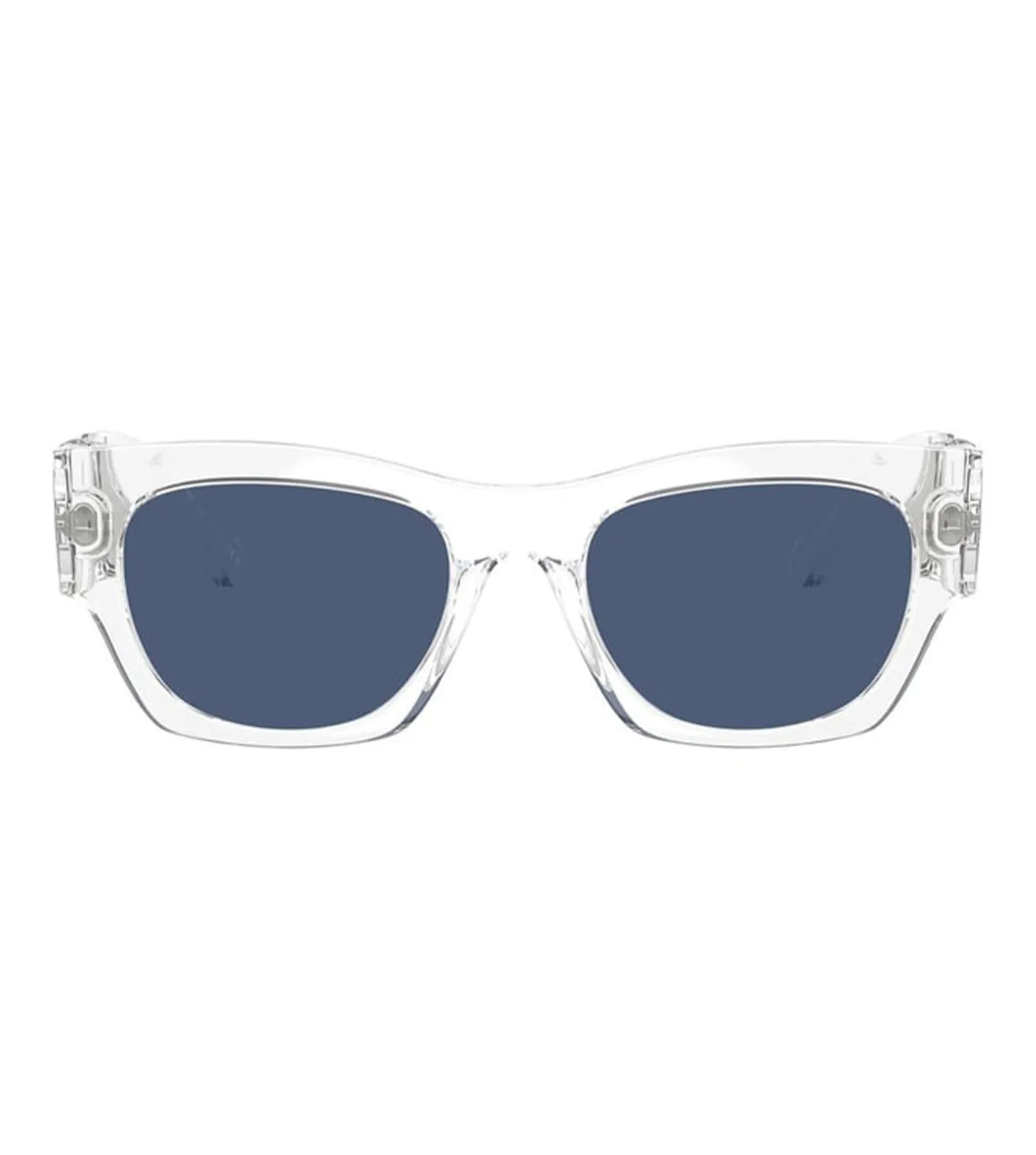 Versace Men's Blue Geometric Sunglasses