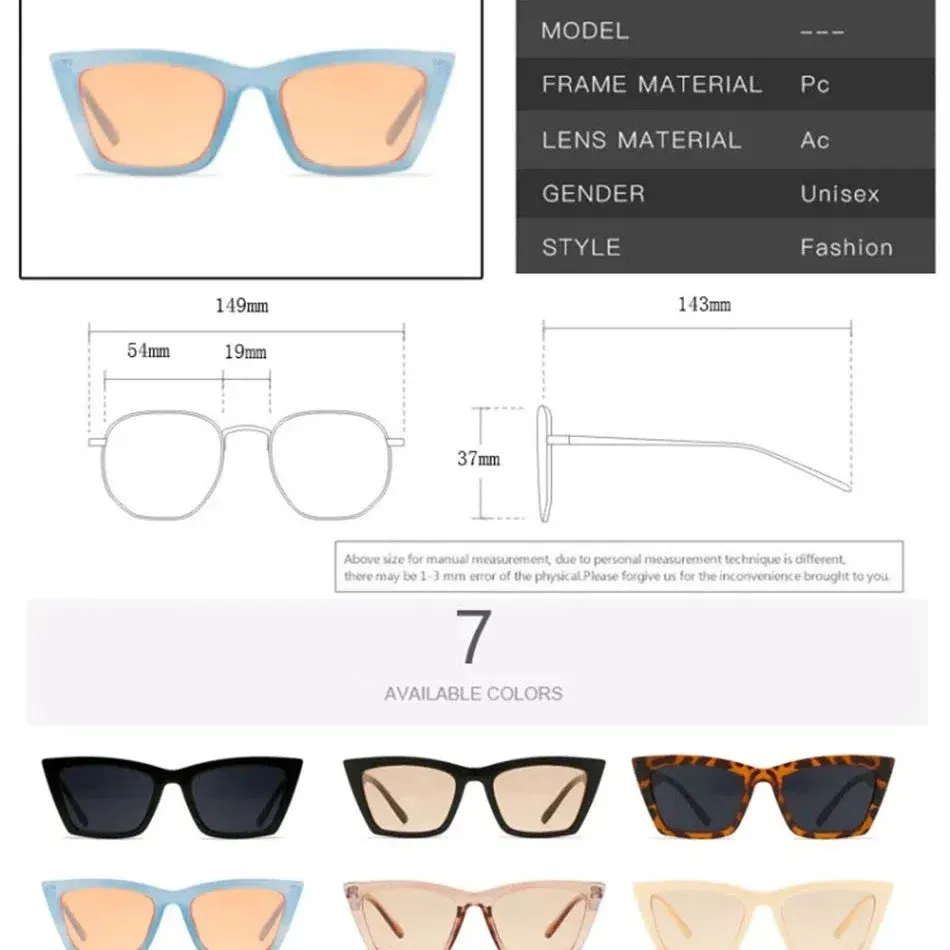 Vintage Cat Eye Sunglasses Women Retro Small Frame Shades