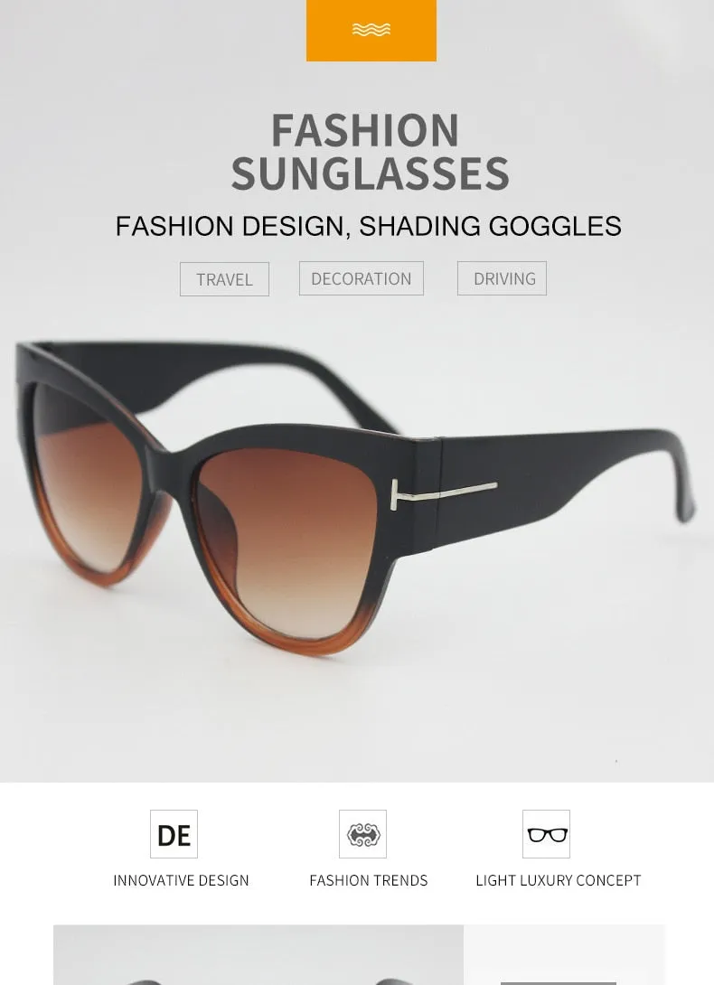 ZXWLYXGX 2020 Fashion Cat Eye Sunglasses Women Brand Designer